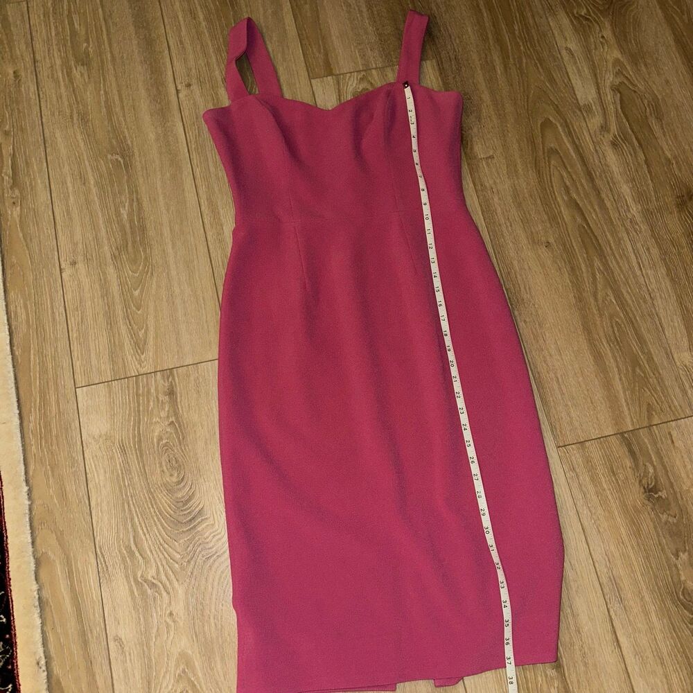 Dress the Population “Nicole” Satin‑Crepe Cocktail Dress — Size Large - Picture 11 of 12